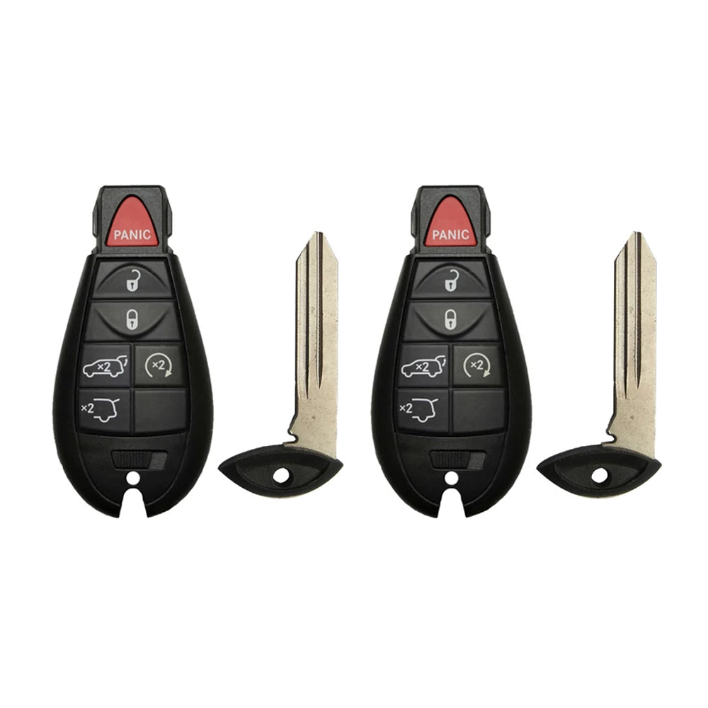 2008 - 2010 Jeep Fobik Key 6B FCC# IYZ-C01C (2 Pack)