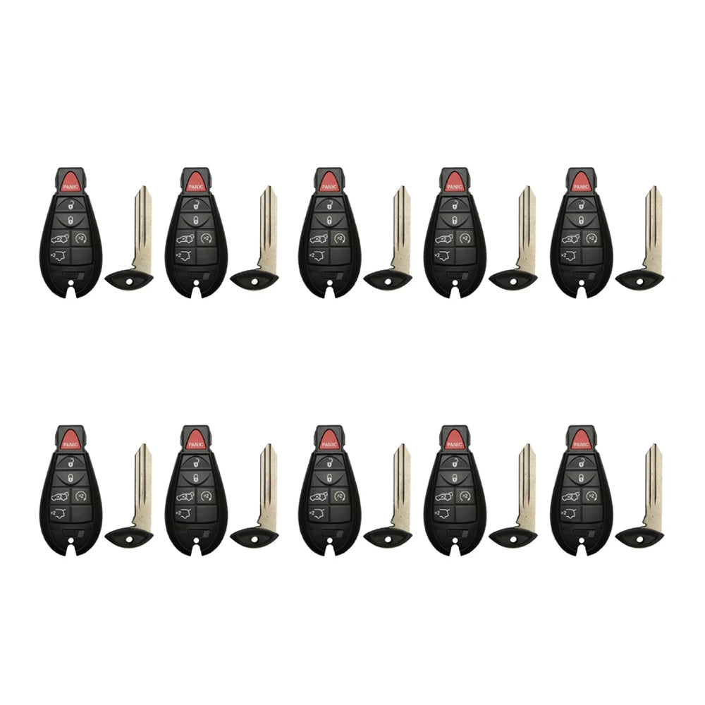 2008 - 2010 Jeep Fobik Key 6B FCC# IYZ-C01C (10 Pack)