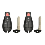 2010 - 2014 Dodge Challenger Smart Fobik Key 4B FCC# IYZ-C01C (2 Pack)