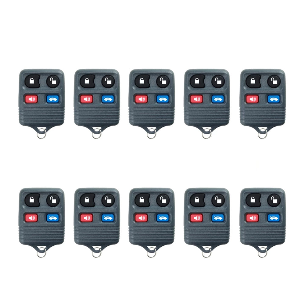 1998 - 2004 Ford Lincoln Mercury Remote Control (Gray) 4B FCC# CWTWB1U313 / CWTWB1U343 / CWTWB1U311 (10 Pack)