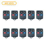 1998 - 2004 Ford Lincoln Mercury Remote Control (Gray) 4B FCC# CWTWB1U313 / CWTWB1U343 / CWTWB1U311 (10 Pack)