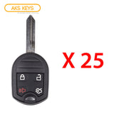 2007 - 2019 Ford Remote Control Key 4B FCC# CWTWB1U793 (25 Pack)