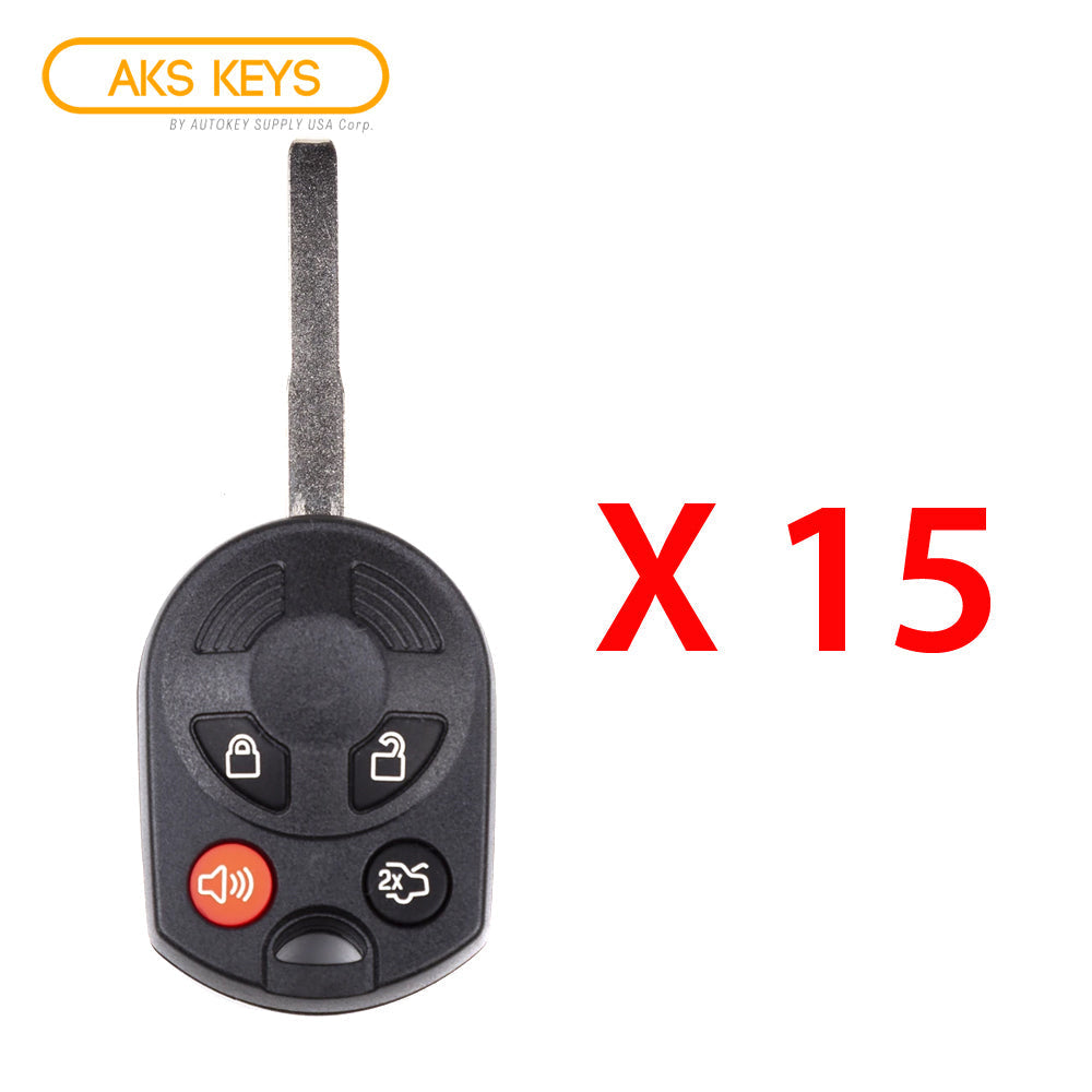 2012 - 2019 Ford Remote Key 4B FCC# OUCD6000022 / HU101 (15 Pack)