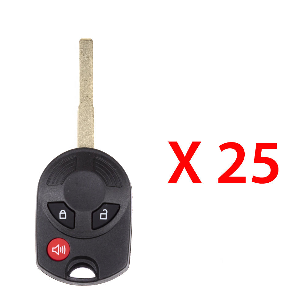 2013 - 2019 Ford Remote Key - 3B FCC# OUCD6000022 (HU101) (25 Pack)