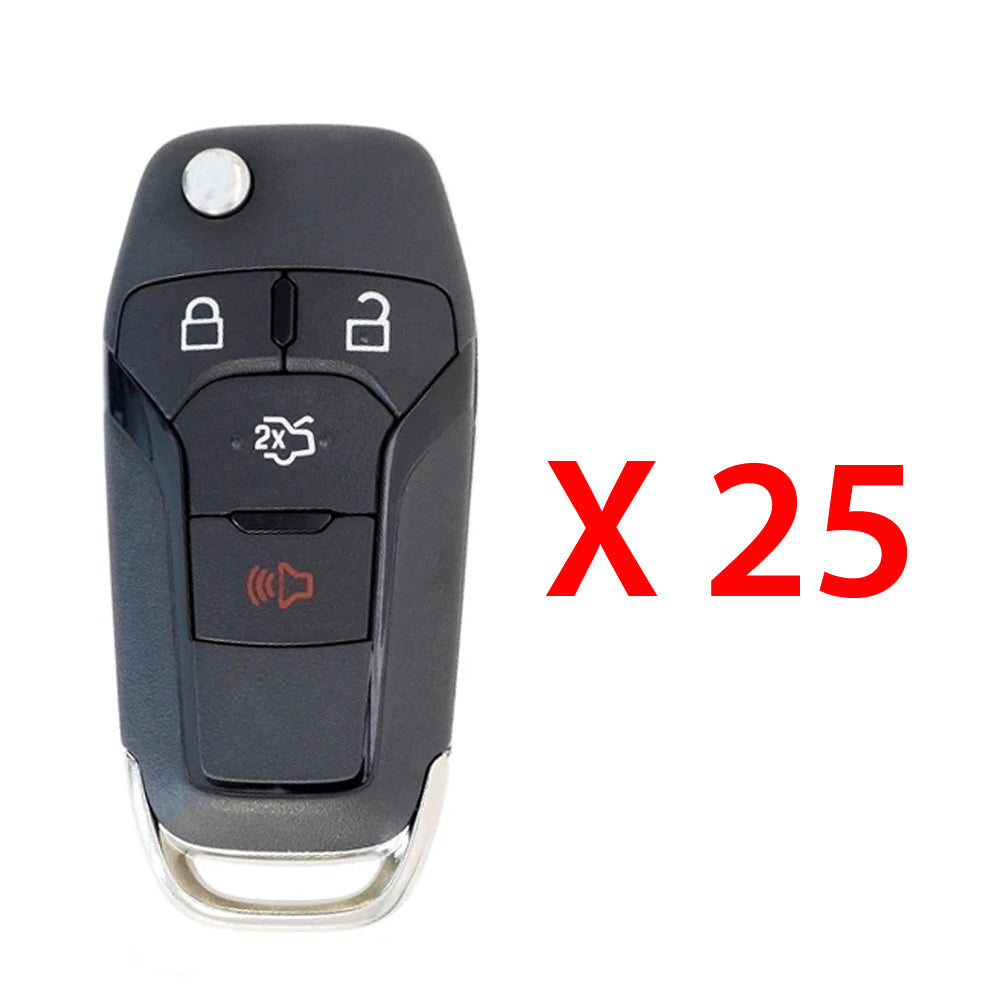 2013 - 2016 Ford Fusion Remote Flip Key 4B FCC# N5F-A08TAA (25 Pack)