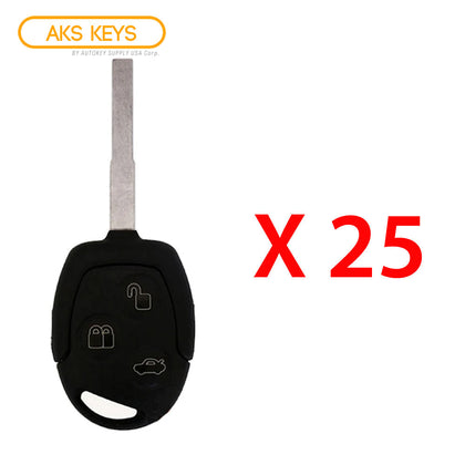 2011 - 2018 Ford Fiesta Remote Key  3B FCC# KR55WK47899 (25 Pack)