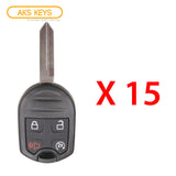 2011 - 2019 Ford  Remote Control Key w/ Remote Start 4B FCC# CWTWB1U793 (15 Pack)