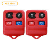 1996 - 2013 Ford Remote Control 4B (Red) FCC# CWTWB1U331 / CWTWB1U345 (2 Pack)