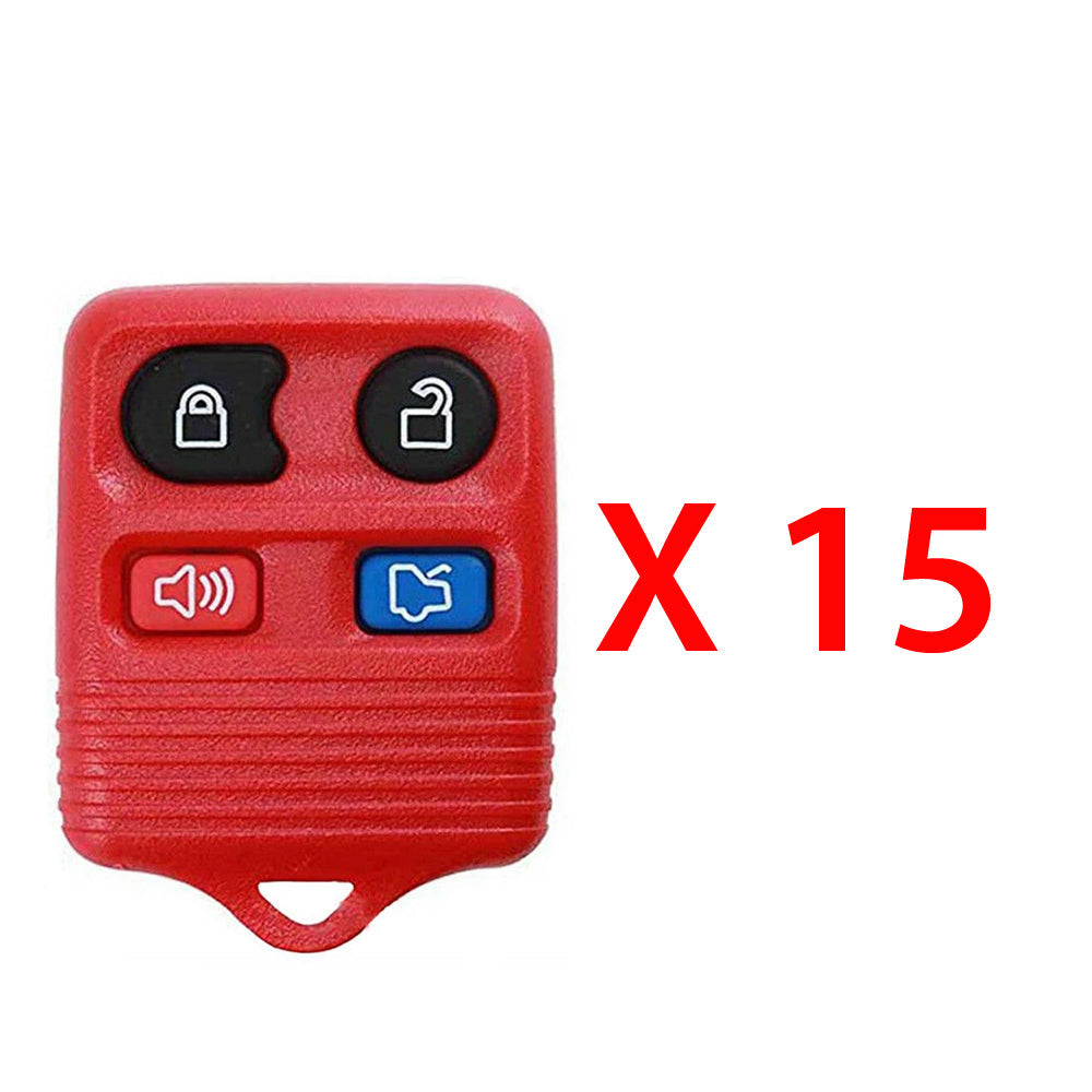 1996 - 2013 Ford Remote Control 4B (Red) FCC# CWTWB1U331 / CWTWB1U345 (15 Pack)