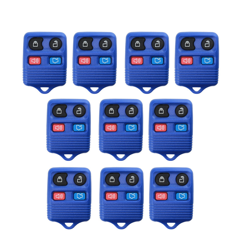 1996 - 2013 Ford Remote Control 4B (Blue) FCC# CWTWB1U331 / CWTWB1U345 (10 Pack)