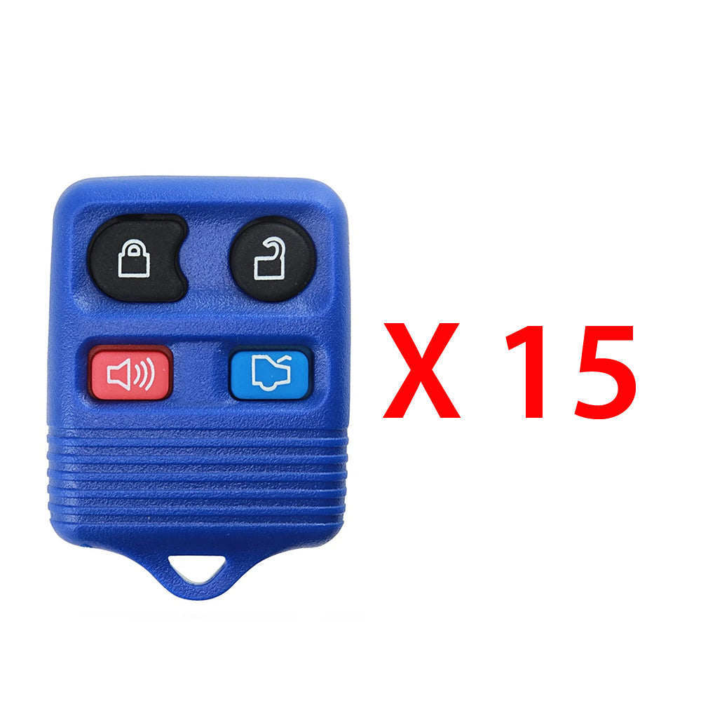 1996 - 2013 Ford Remote Control 4B (Blue) FCC# CWTWB1U331 / CWTWB1U345 (15 Pack)