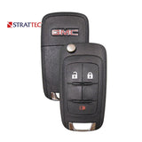 Remote Flip Key Fob Compatible with GMC Terrain 2010 2011 2012 2013 2014 2015 2016 2017 2018 2019 3B FCC# OHT01060512