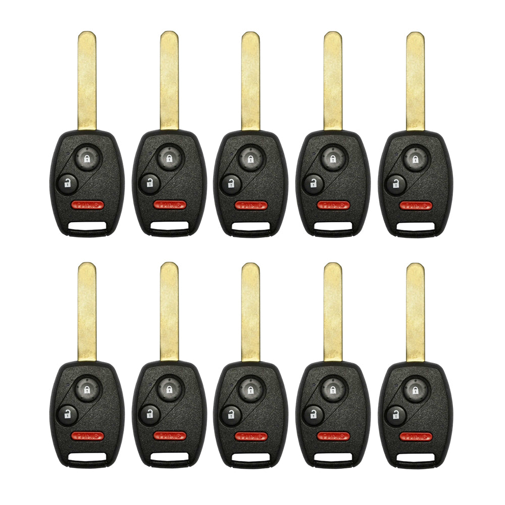 2007 - 2014 HondaÂ  Remote Head Key  3BÂ FCC# MLBHLIK-1T (10 Pack)