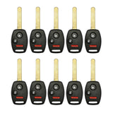 2007 - 2014 HondaÂ  Remote Head Key  3BÂ FCC# MLBHLIK-1T (10 Pack)