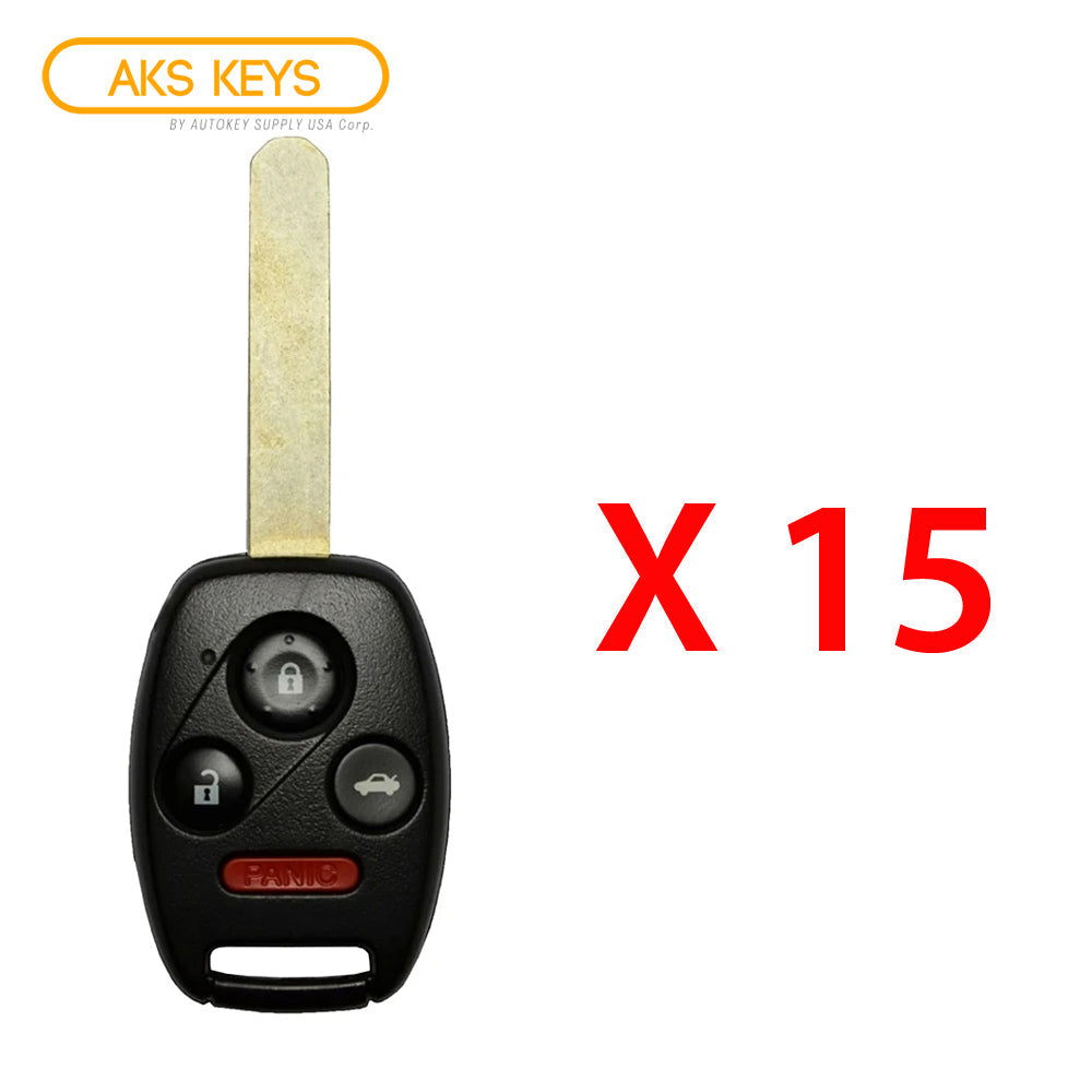 2008 - 2012 Honda Accord 2 Drs. Remote Head Key 4B FCC# MLBHLIK-1T (15 Pack)