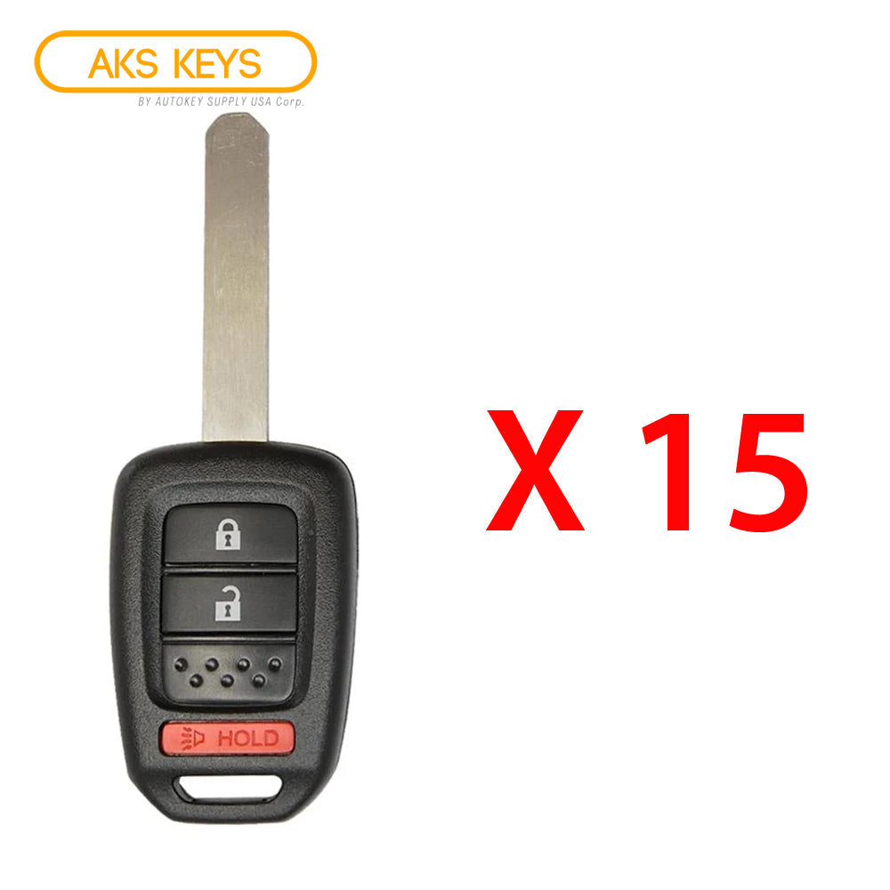 2013 - 2015 Honda Remote Head Key 3B FCC# MLBHLIK6-1T (15 Pack)