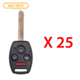 2005 - 2006 Honda CR-V Remote Head Key 4B FCC# OUCG8D-380H-A (25 Pack)