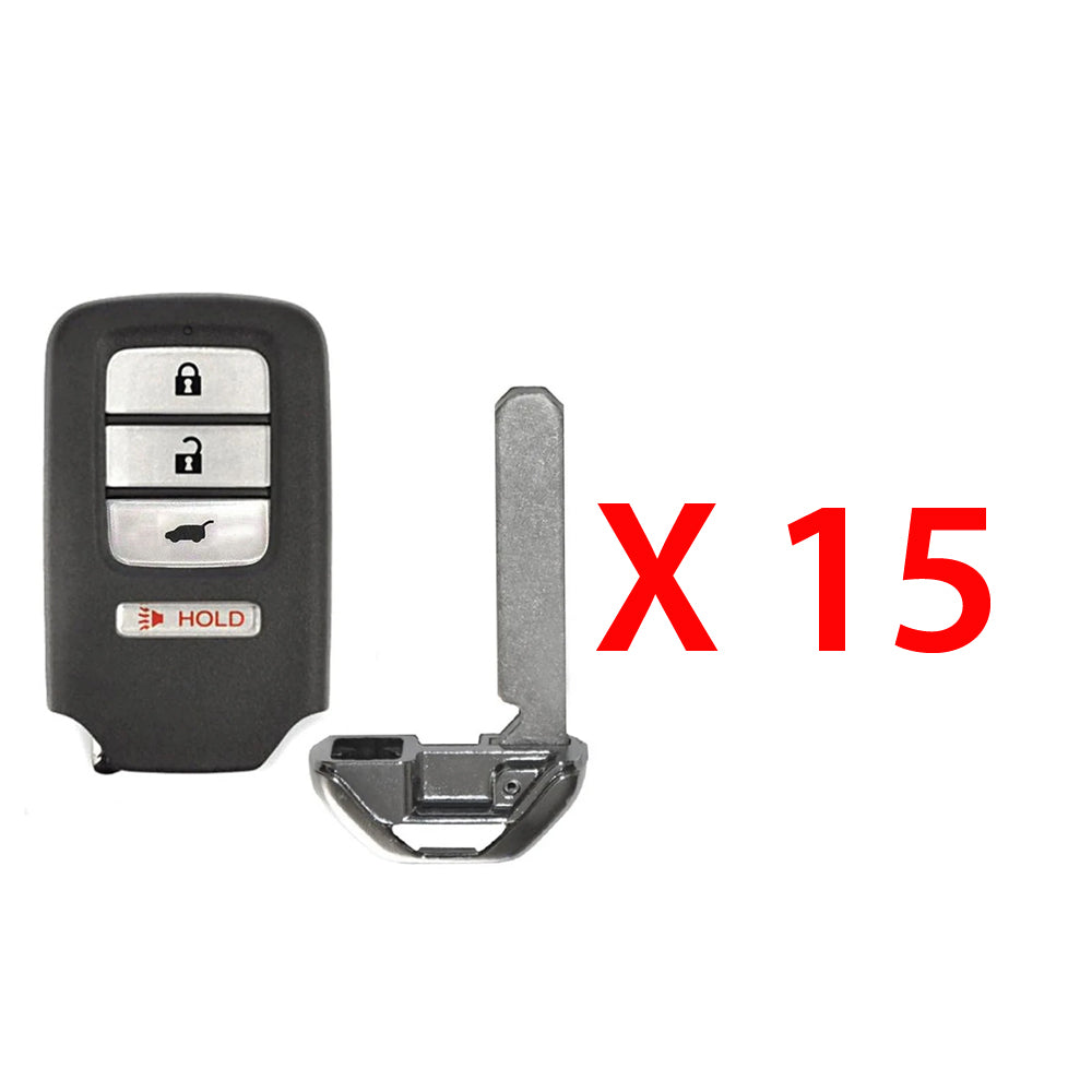 2015 2016 Honda CR-V Smart Key 4 Buttons FCC# ACJ932HK1210A (15 Pack)