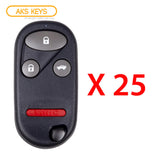 1998 - 2002 Honda Acura Remote Control 4B FCC# KOBUTAH2T (25 Pack)