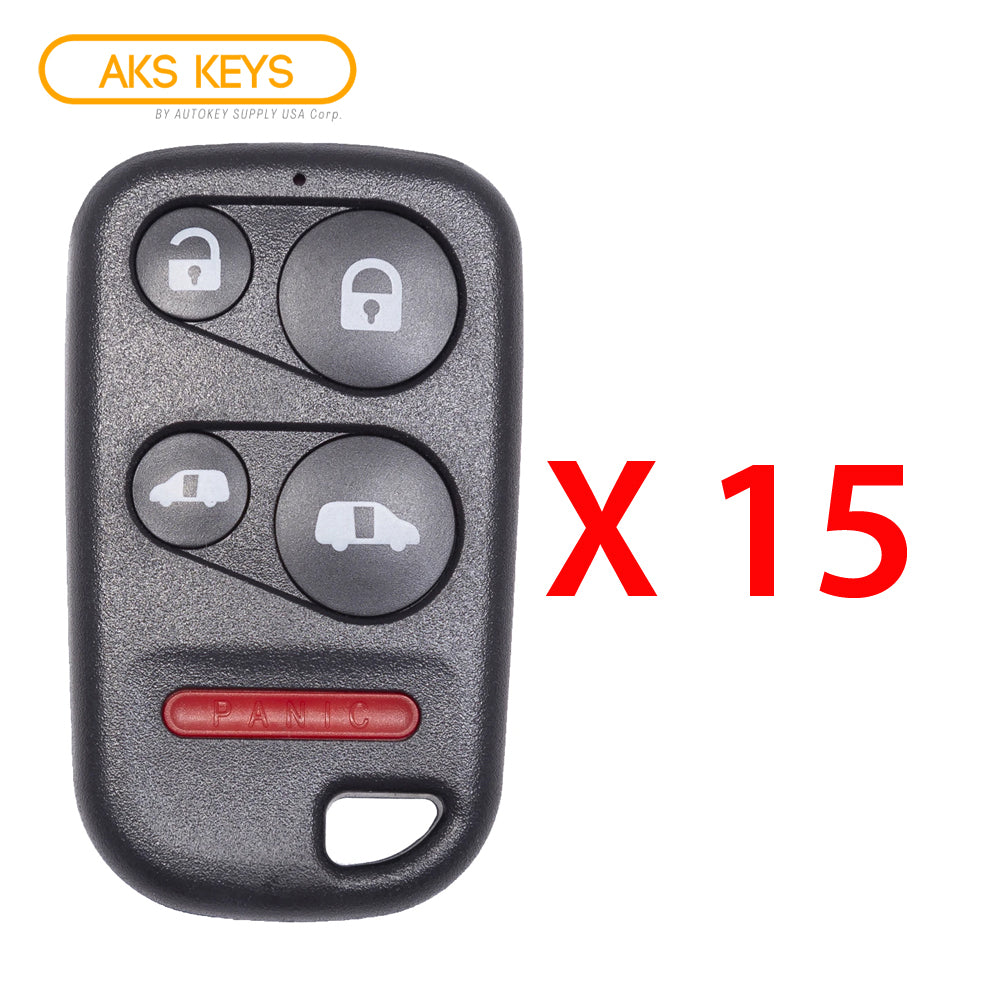 Keyless Remote Fob Compatible with Honda Odyssey 2005 2006 2007 2008 2009 2010 5B FCC# OUCG8D-399H-A (15 Pack)