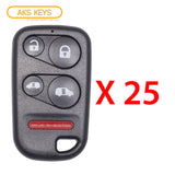 Keyless Remote Fob Compatible with Honda Odyssey 2005 2006 2007 2008 2009 2010 5B FCC# OUCG8D-399H-A (25 Pack)