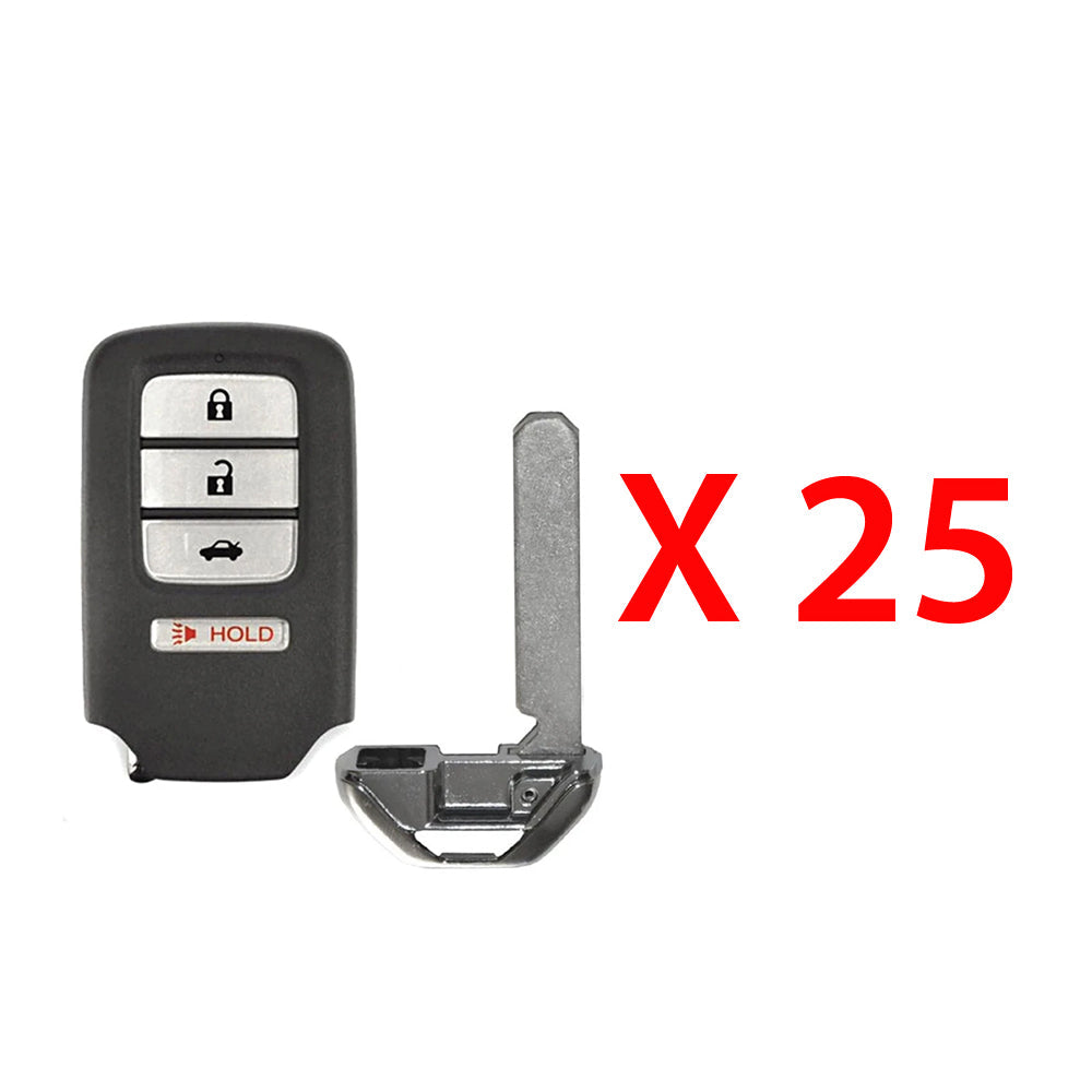 2017 - 2020 Honda Civic Smart Key 4B FCC# KR5V2X (25 Pack)