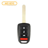 2016 - 2020 Honda Accord Civic Key Fob 4 Buttons FCC# MLBHLIK6-1TA