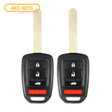 2016 - 2020 Honda Remote Key 4B FCC# MLBHLIK6-1TA (2 Pack)