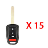 2016 - 2020 Honda Remote Key 4B FCC# MLBHLIK6-1TA (15 Pack)