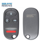 1997 - 2008 Honda CR-V S2000 Keyless Entry 4 Buttons FCC# E4EG8DJ - 308 MHz