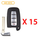 2011 - 2015 Hyundai  Prox Key FCC# SY5HMFNA04 (15 Pack)