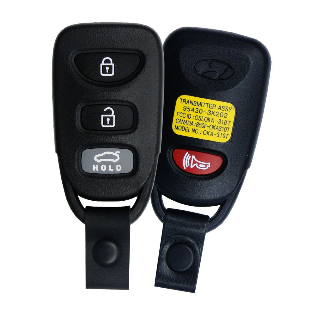 2006 - 2010 Hyundai Keyless Entry 4B Fob FCC# OSLOKA-310T