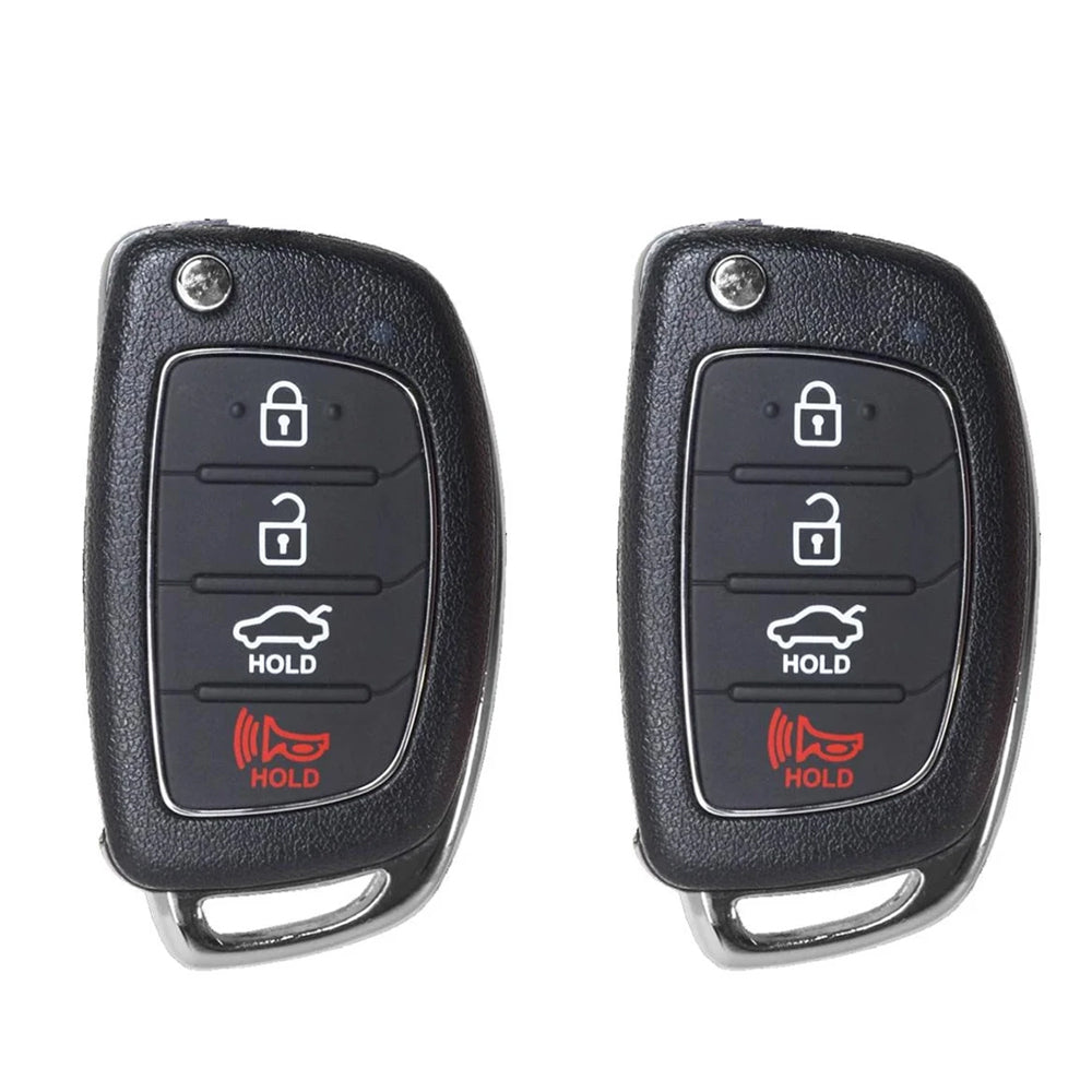 2015 - 2017 Hyundai Sonata Remote Flip Key 4B FCC# TQ8-RKE-4F16 (2 Pack)