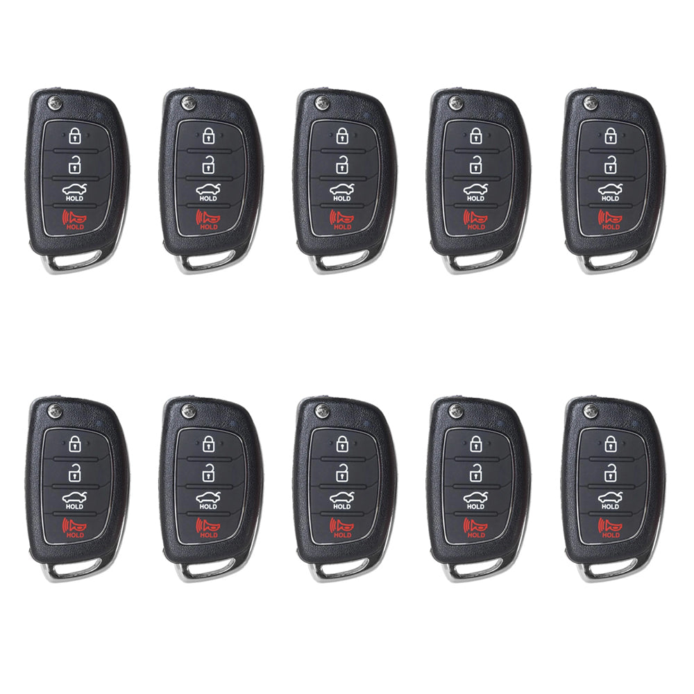 2015 - 2017 Hyundai Sonata Remote Flip Key 4B FCC# TQ8-RKE-4F16 (10 Pack)