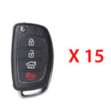 2015 - 2017 Hyundai Sonata Remote Flip Key 4B FCC# TQ8-RKE-4F16 (15 Pack)