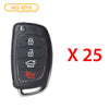 2015 - 2017 Hyundai Sonata Remote Flip Key 4B FCC# TQ8-RKE-4F16 (25 Pack)