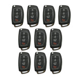 2016 - 2019 Hyundai Tucson Remote Flip Key 4B FCC# TQ8-RKE-4F25 (10 Pack)