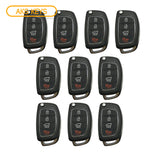 2016 - 2019 Hyundai Tucson Remote Flip Key 4B FCC# TQ8-RKE-4F25 (10 Pack)