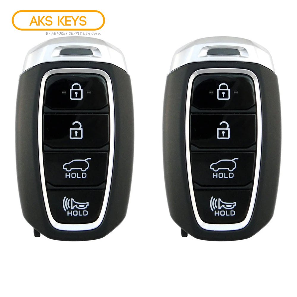 2019 - 2020 Hyundai Santa Fe Smart Remote Key 4B FCC# TQ8-FOB-4F19 (2 Pack)