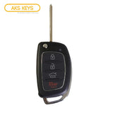 2017 - 2020 Hyundai Sonata Flip Key Fob 4B FCC# TQ8-RKE-4F25 (LF 4BT)