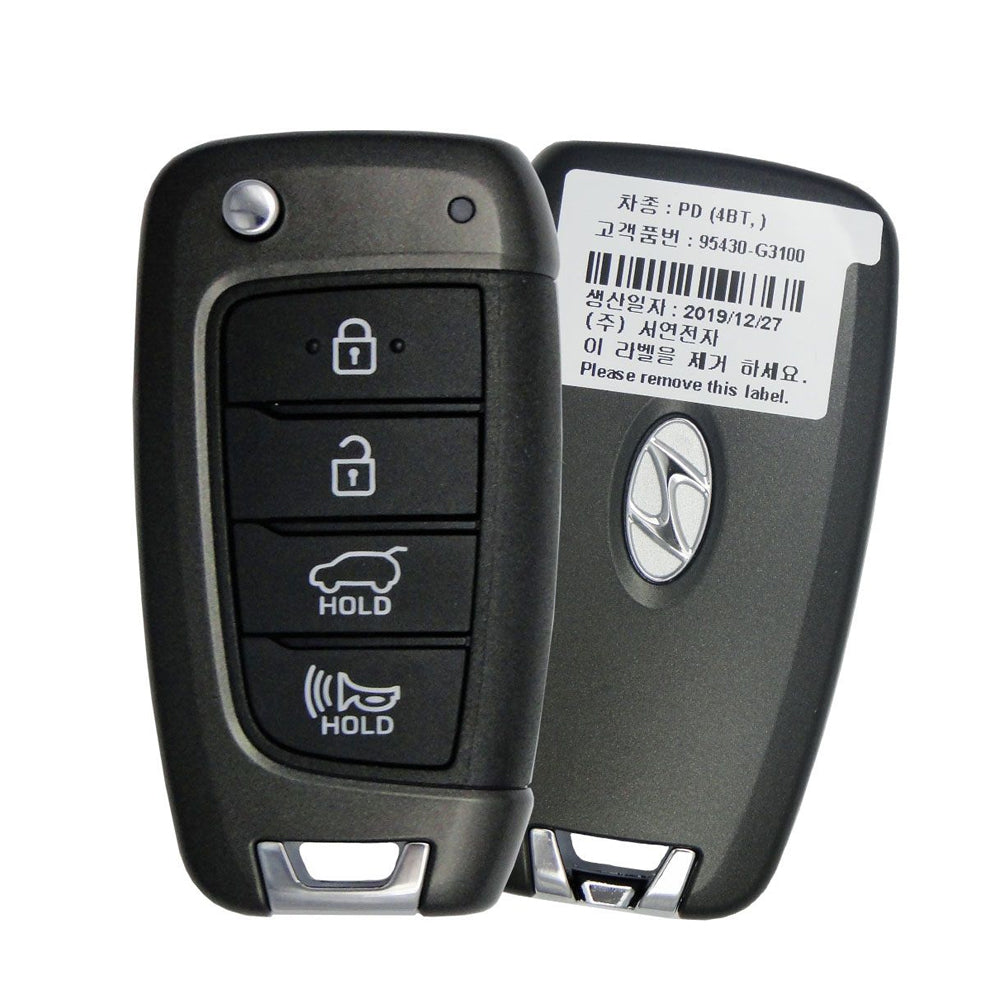 2018 Hyundai Elantra GT Flip Key Fob 4B FCC# OSLOKA-450T (PD)