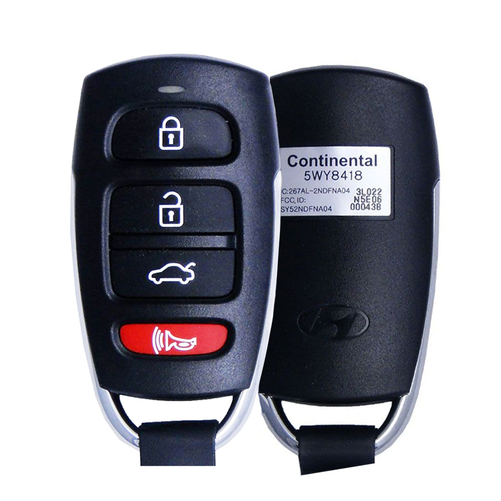 2006 - 2013 Hyundai Azera Keyless Entry 4B Fob FCC# SY55WY8212 / SY52NDFNA04