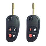 2002 - 2008 Jaguar Flip Key FCC# NHVWB1U241 / NHVWB1U243 / CWTWB1U243 (2 Pack)