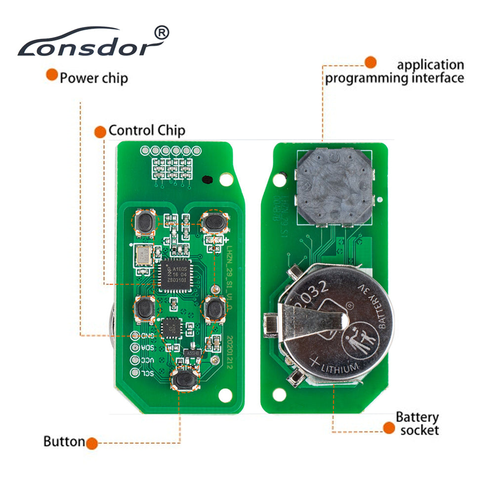 Lonsdor Smart Key for Jaguar Land Rover 2015 2016 2017 2018 5B 315 - OBD Key for Lonsdor K518USA