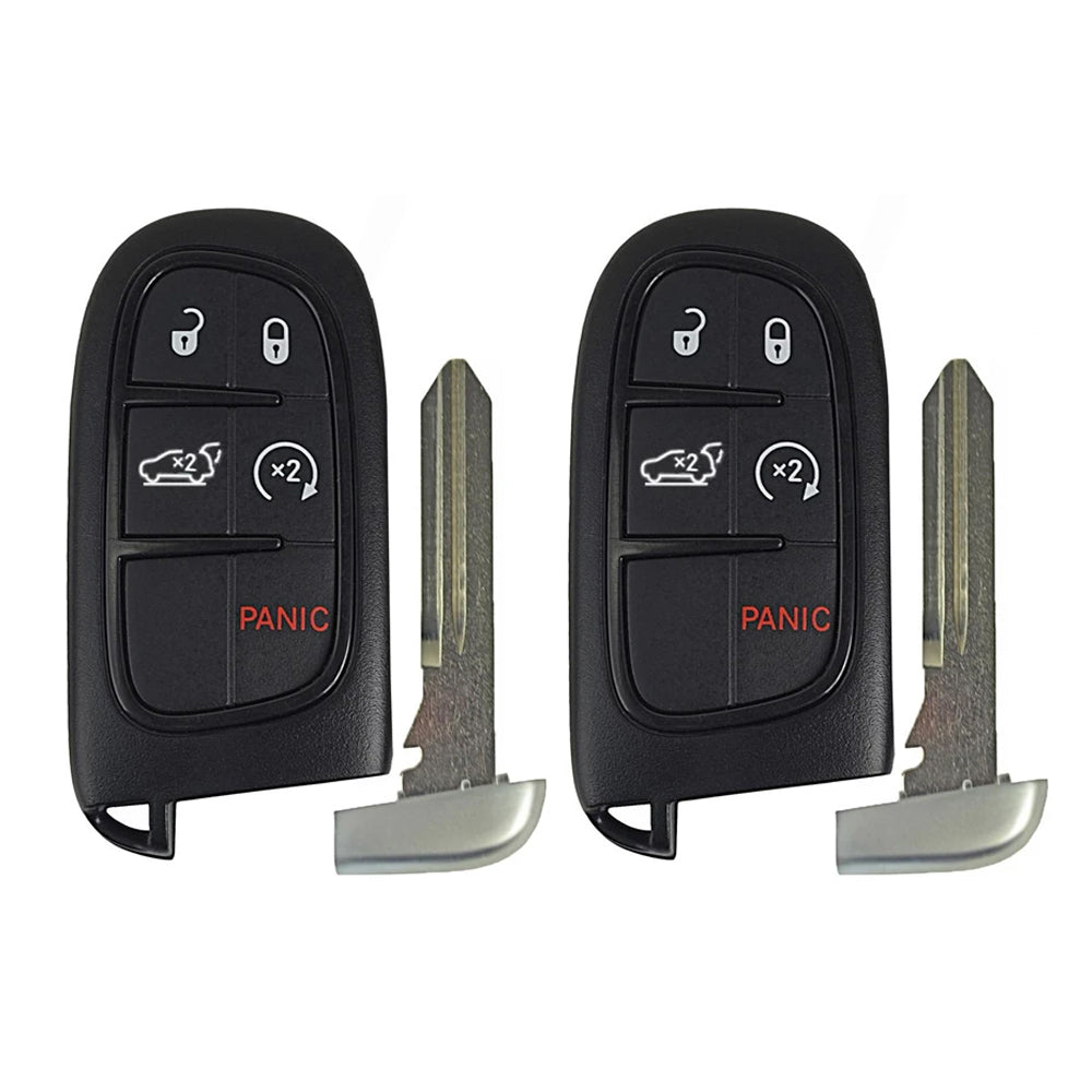 2014 - 2023 Jeep Cherokee Smart Key 5B Fob FCC# GQ4-54T (2 Pack)