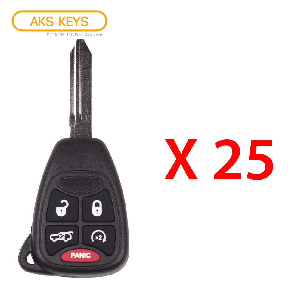 2007 Jeep Commander Grand Cherokee Key Fob 5B FCC# OHT692713AA / OHT692427AA (25 Pack)