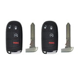 2014 - 2022 Jeep Grand Cherokee Smart Key 4B W/ Remote Start Fob FCC# M3N-40821302 (2 Pack)