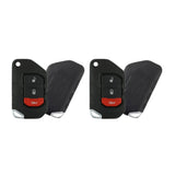 2018 - 2024 Jeep Smart Flip Key Fob 3B FCC# OHT1130261 (2 Pack)