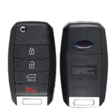 2014 2015 Kia Sorento Flip Key Fob 4B FCC# TQ8-RKE-3F05 (XMA F/L)