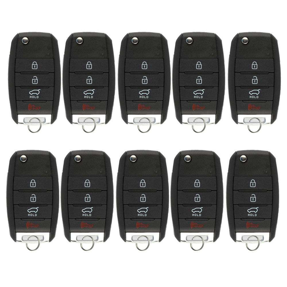 2014 - 2015 Kia Sorento Remote Flip key 4B FCC# TQ8-RKE-3F05 (10 Pack)